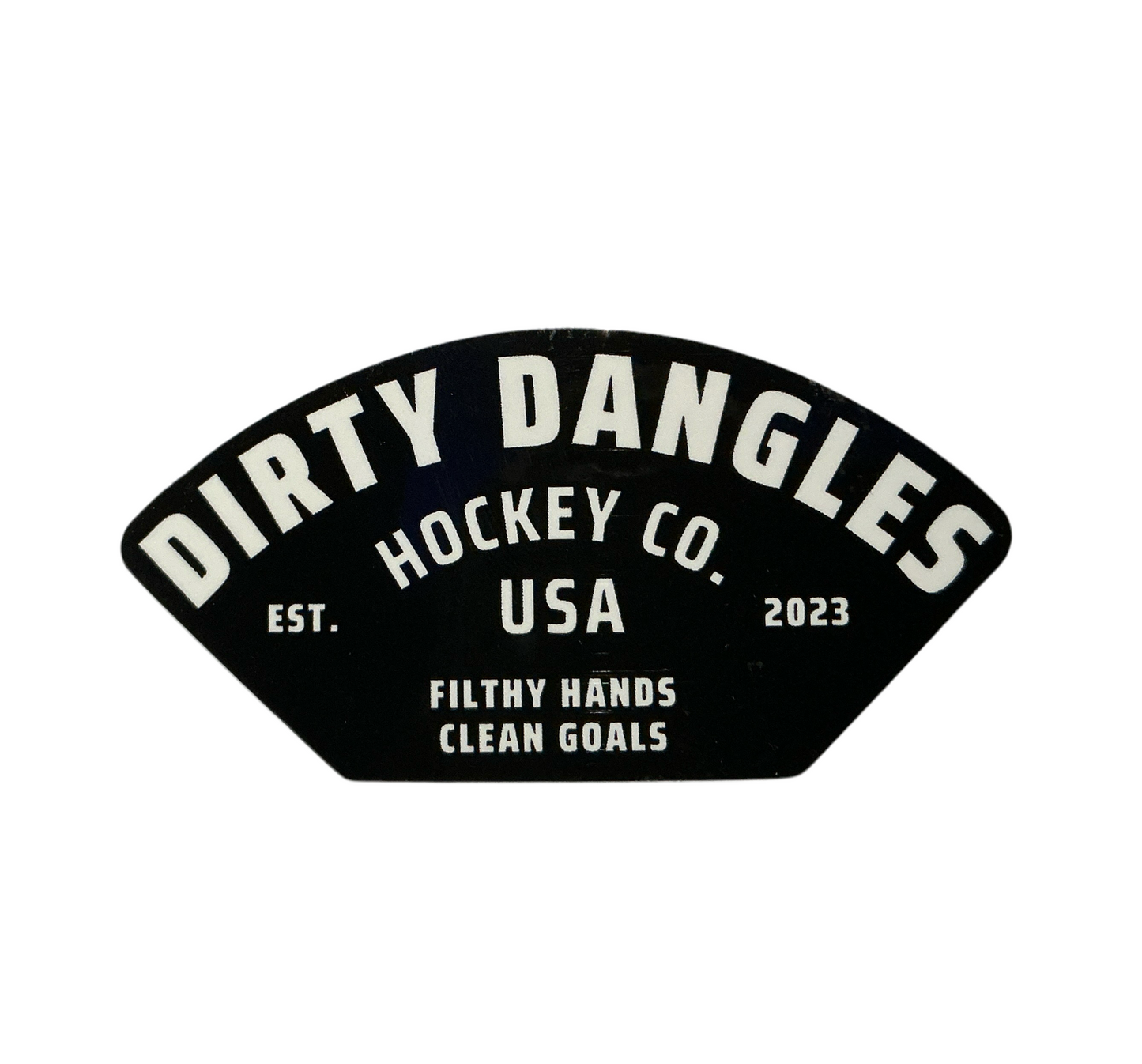 Dirty Dangles Hockey Co. Arch Sticker