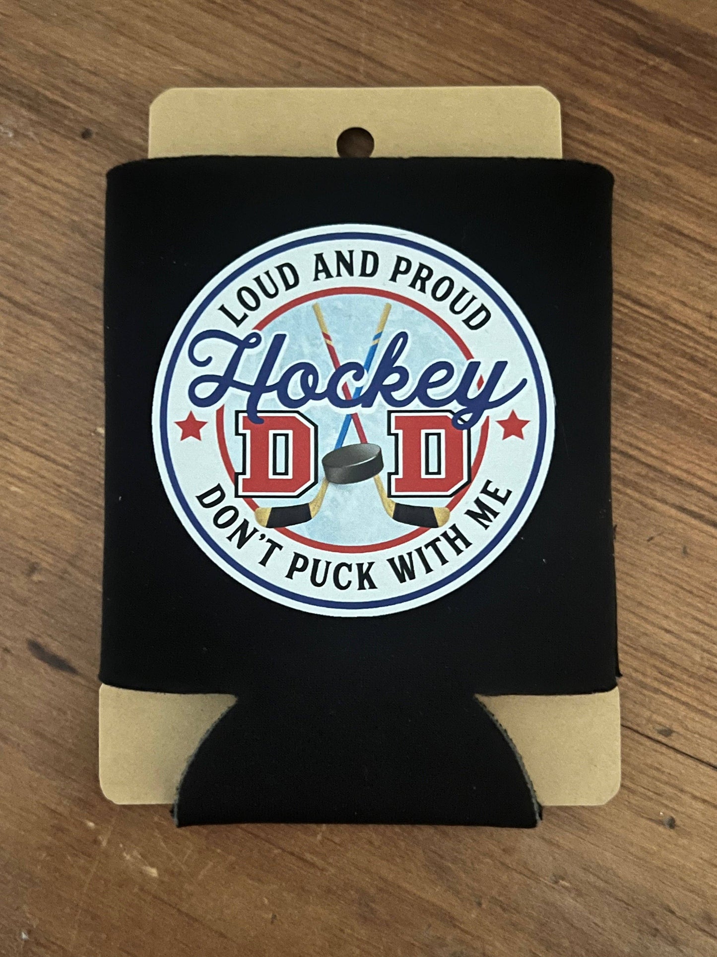Hockey Mom or Dad Koozie