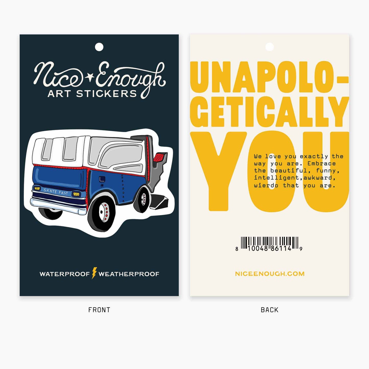 Zamboni - 3" Art Sticker