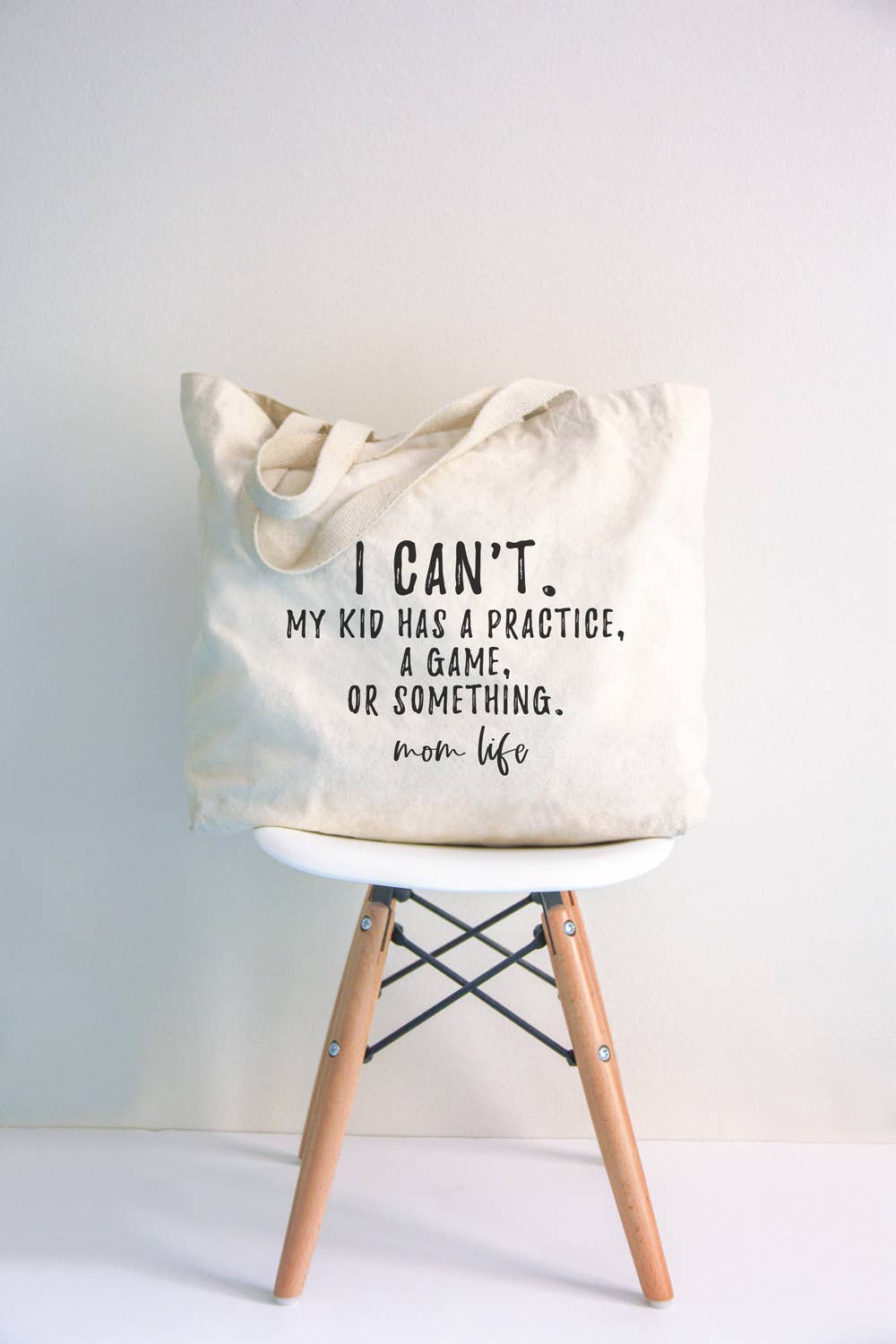 Sports Mom Life Canvas Tote Bag