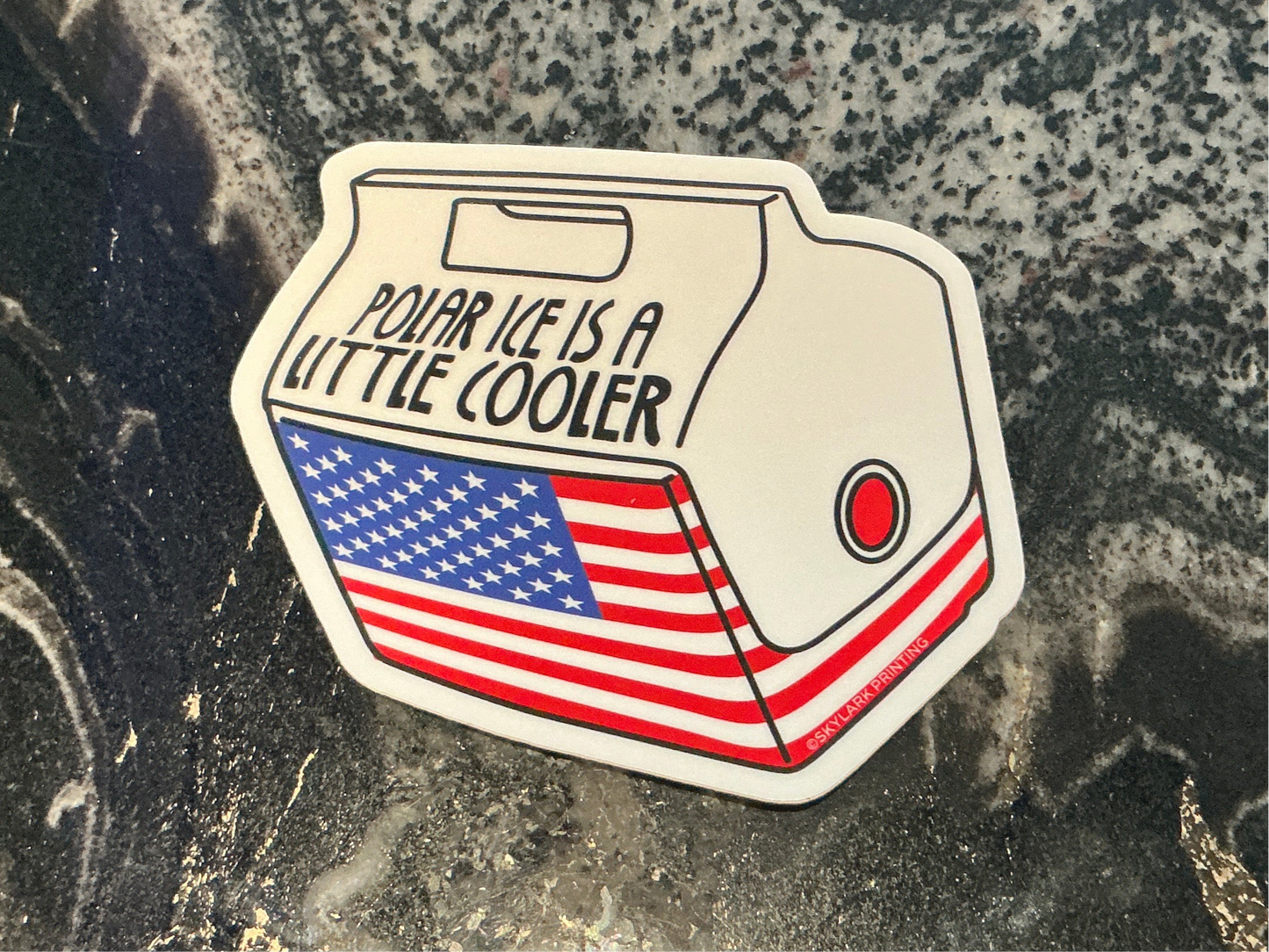Polar Ice Cooler Sticker