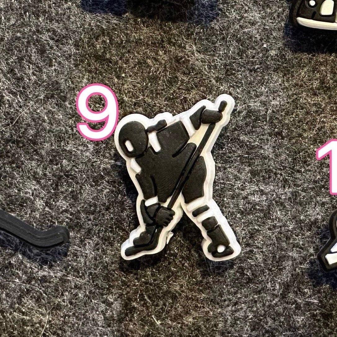 Pick your own Hockey theme shoe charms