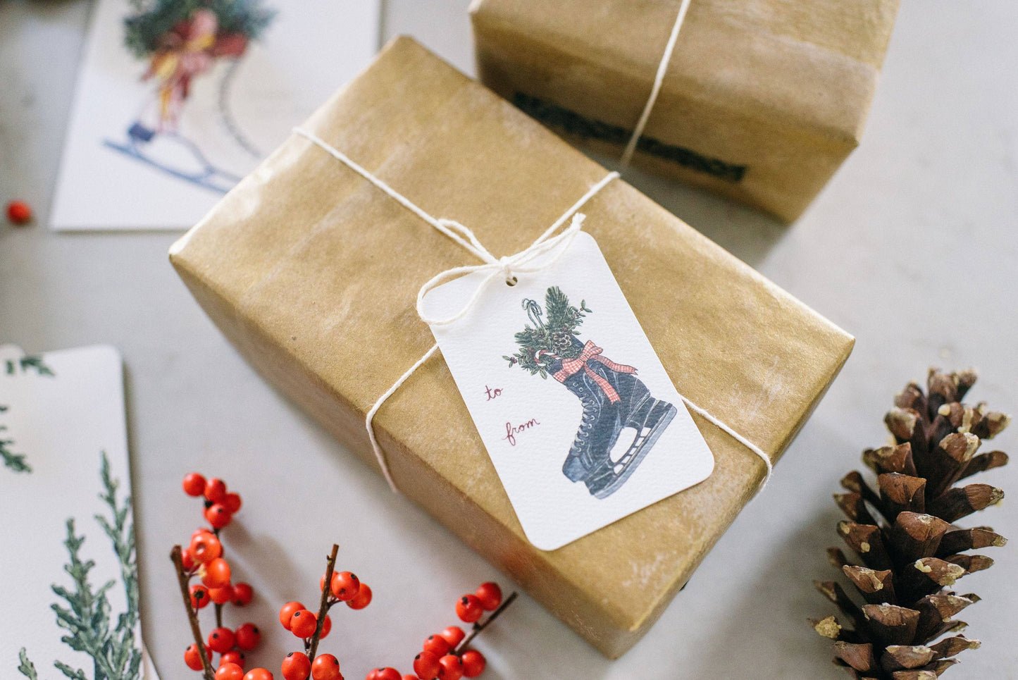 Hockey Skate Gift Tags, Set of 10