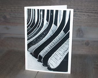 Hockey Greeting Card- Hockey Sticks Photo