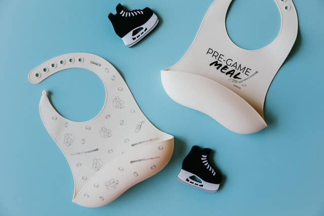 Hockey Time Silicone Bib