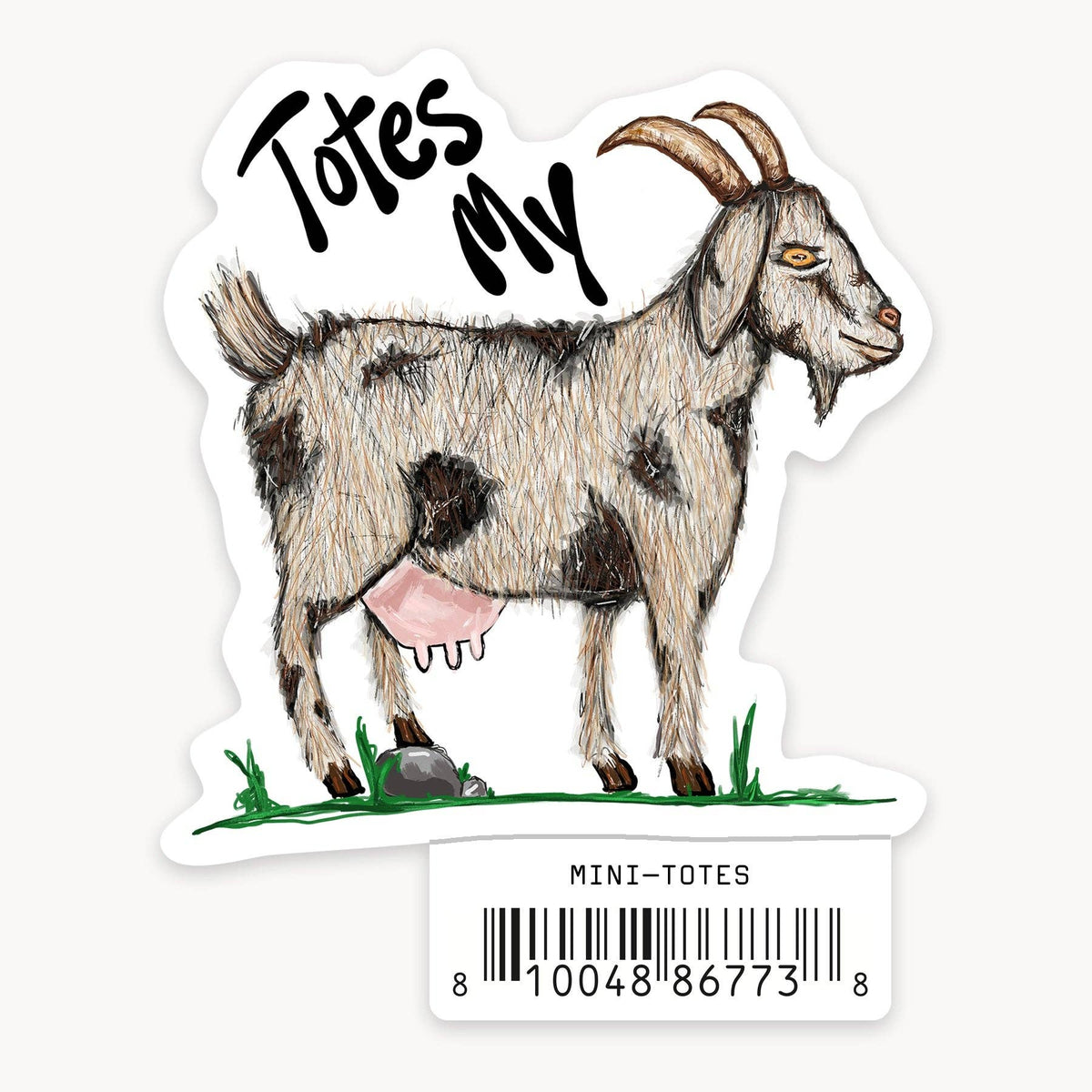 Totes My Goat - Mini Sticker