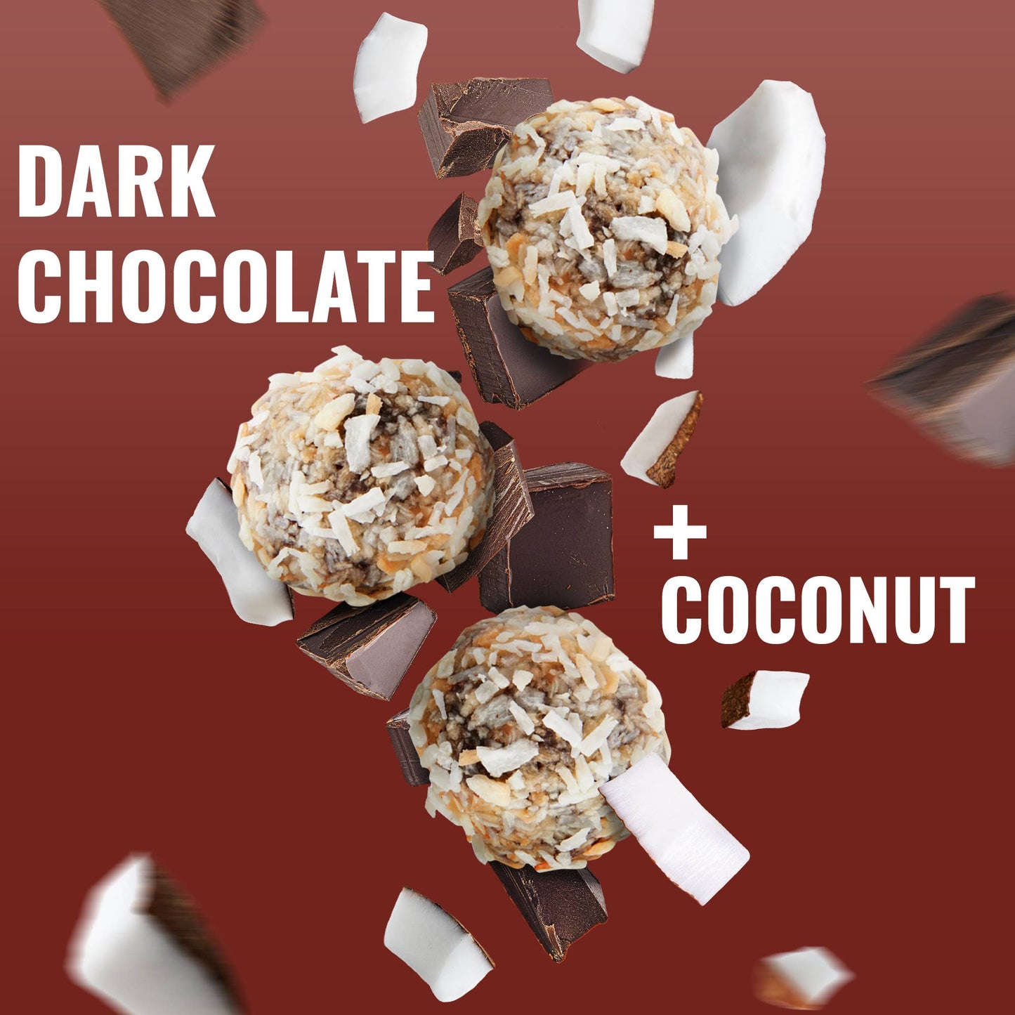 The GFB: Dark Chocolate Coconut Gluten Free Protein Bites