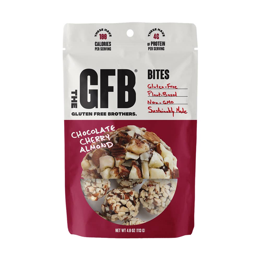 The GFB: Chocolate Cherry Almond Gluten Free Protein Bites