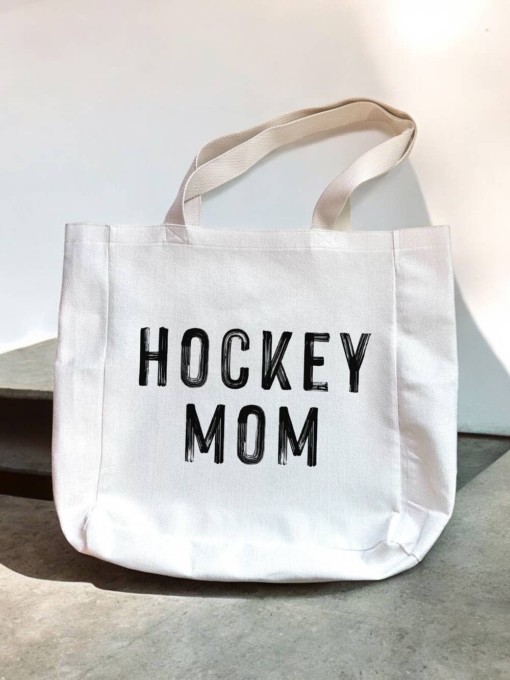 Hockey Mom Canvas Tote Bag