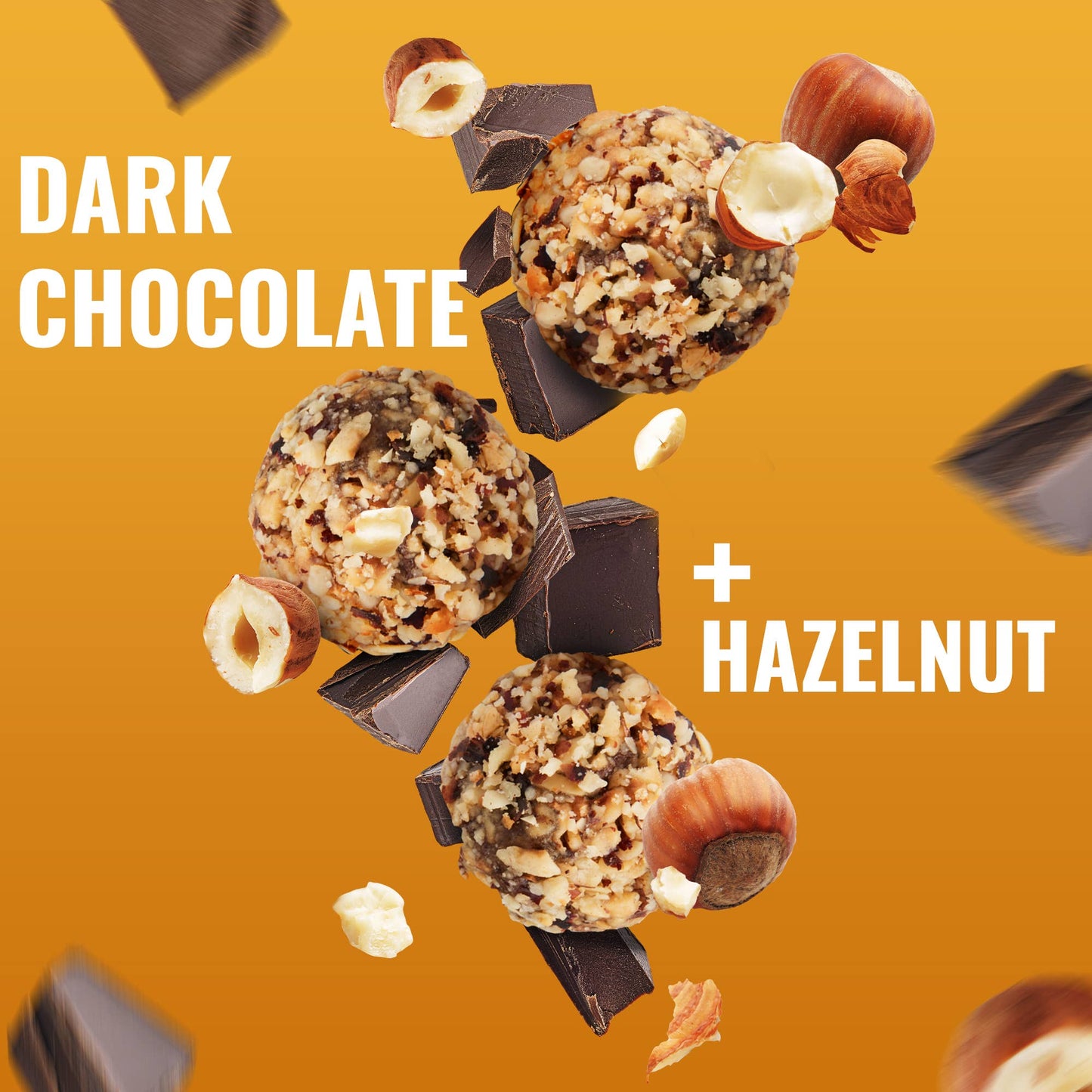 The GFB Dark Chocolate Hazlenut Bites - Grain Free