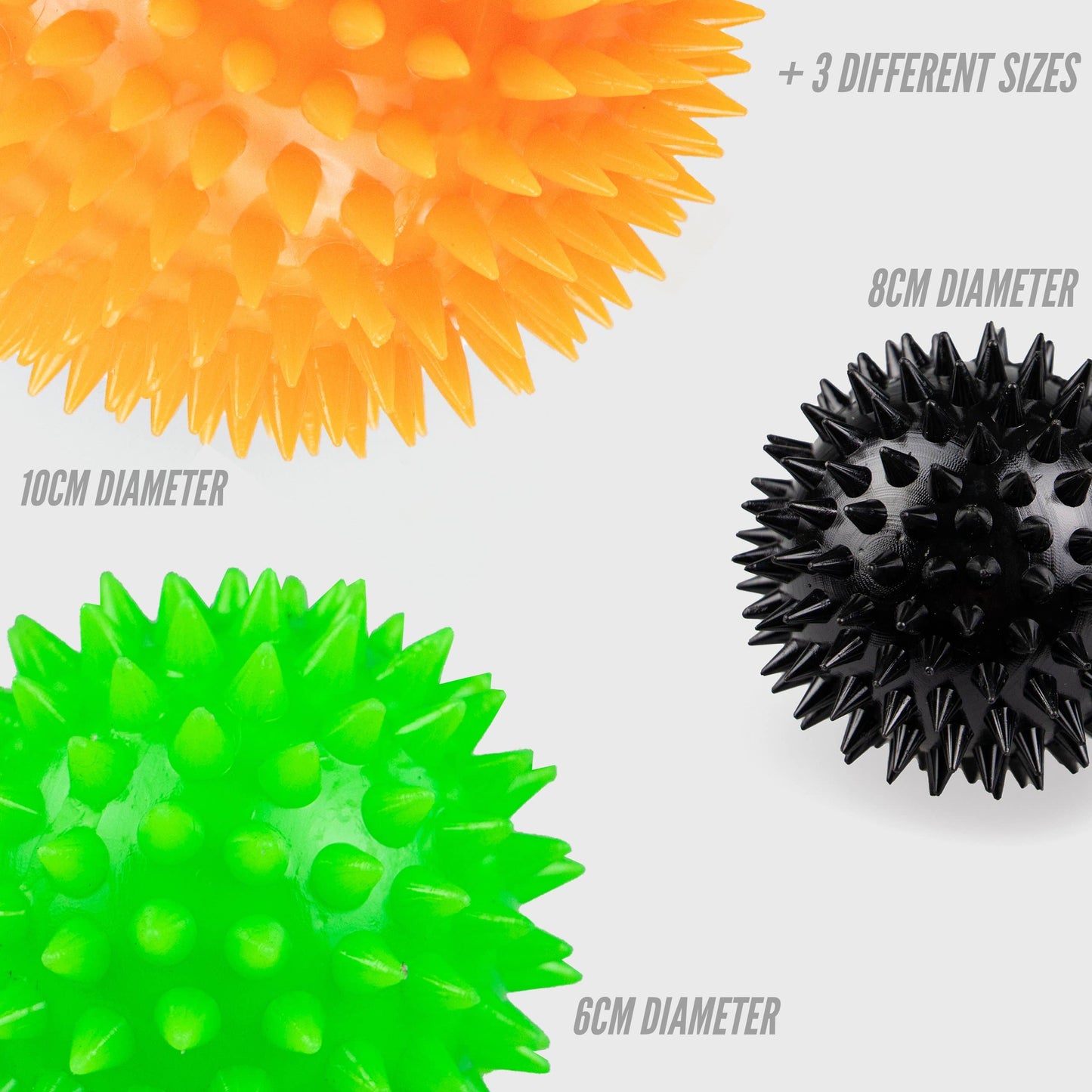 3 Spiky Massage Ball Set