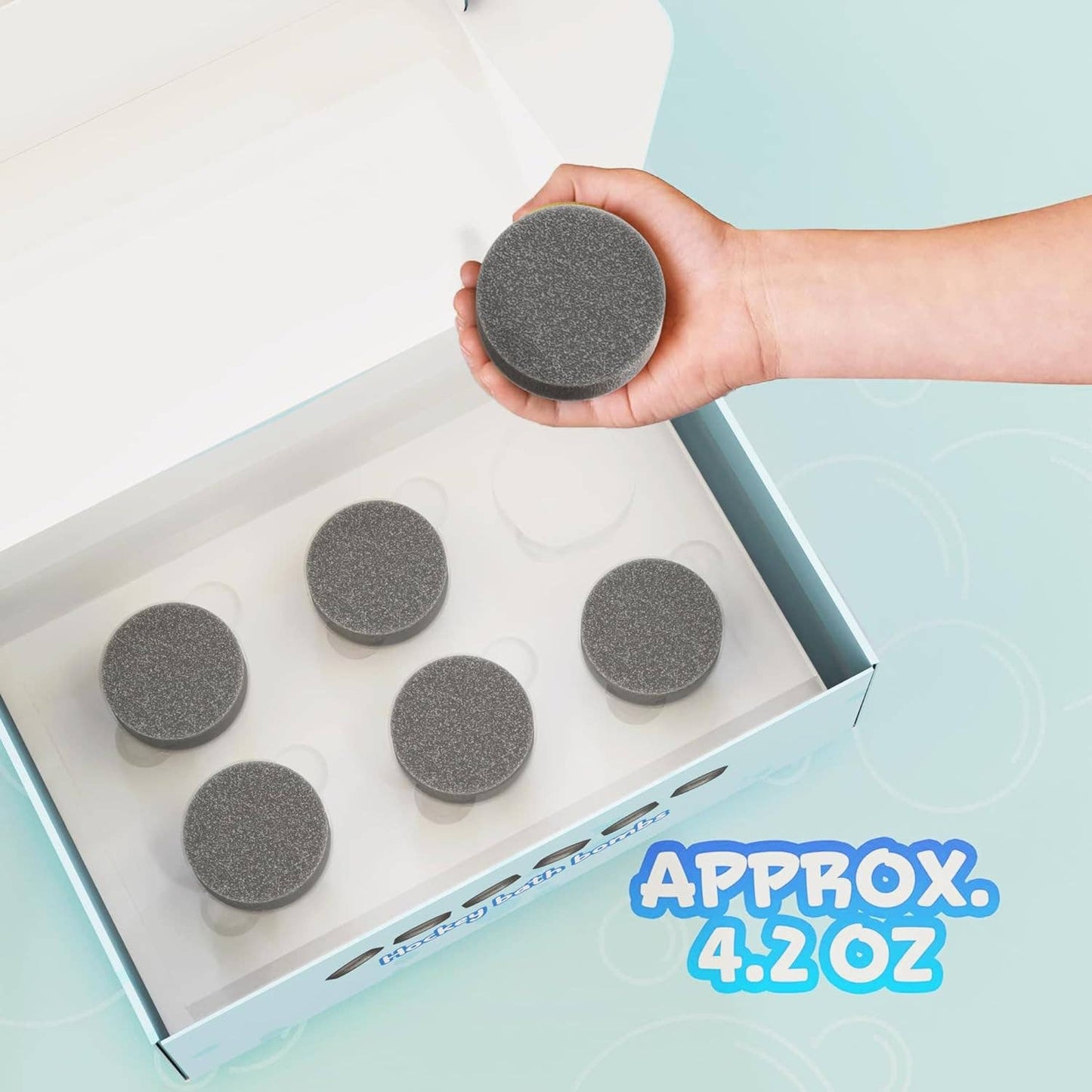 Kids Hockey Bath Bombs with prize Inside- 6 Pack