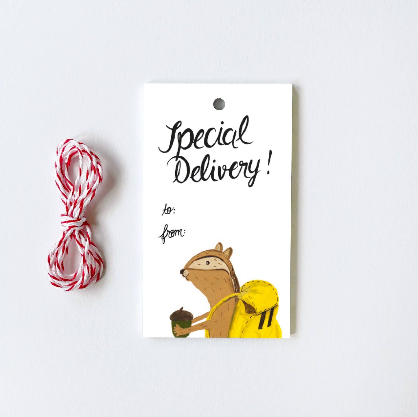 Gift Tags Chipmunk