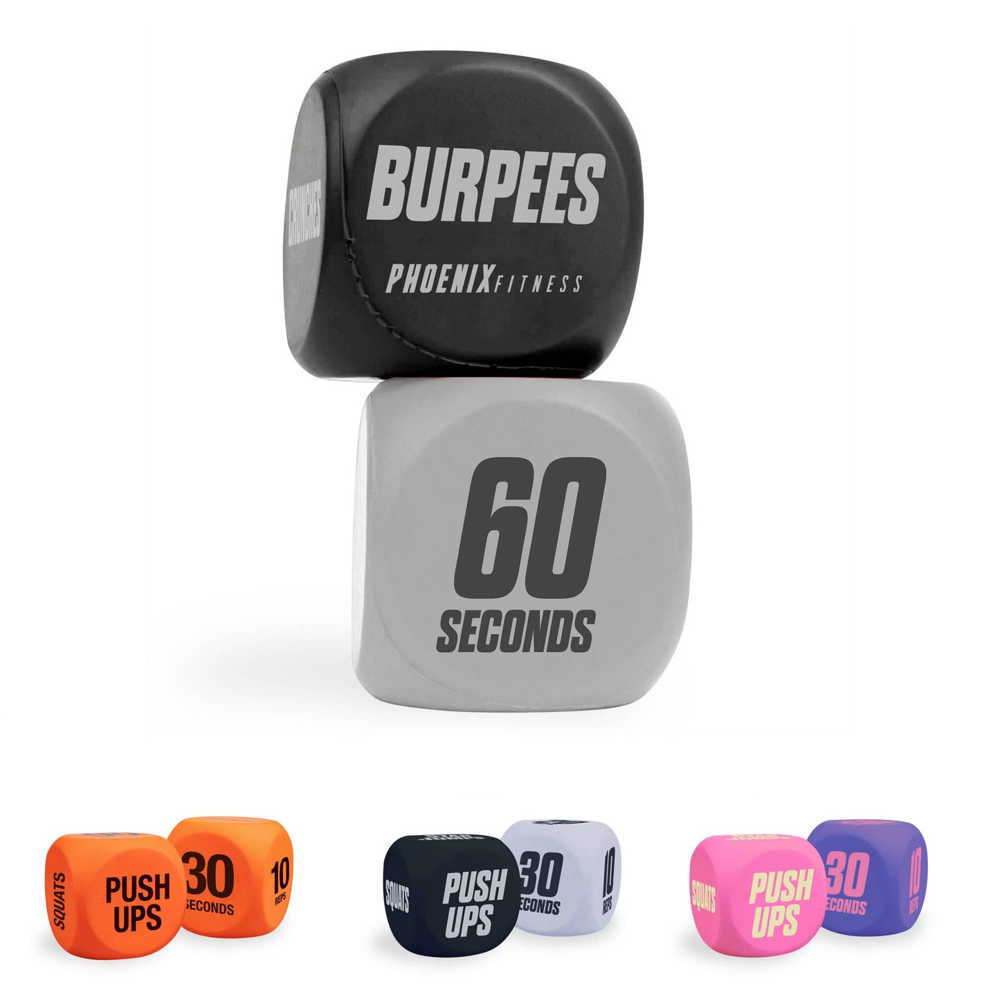 Fitness Routine Exercise Dice - Black