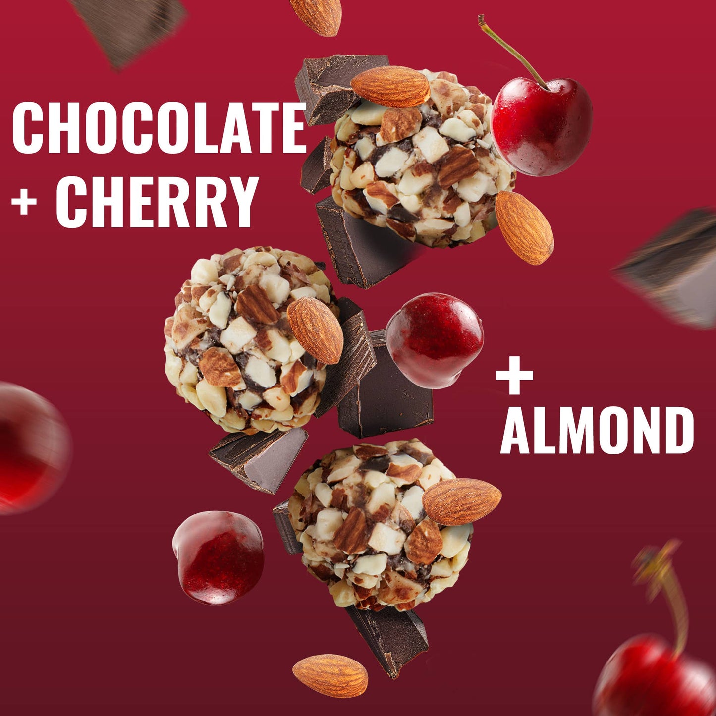 The GFB: Chocolate Cherry Almond Gluten Free Protein Bites