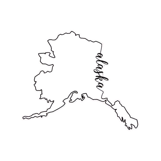 Alaska State Outline Sticker