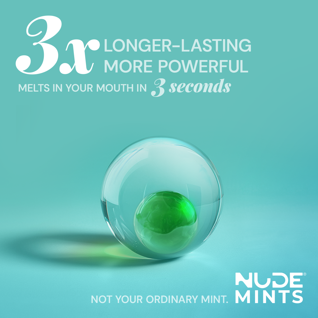 NUDE Mints - Double Action Liquid Mint Capsules (Spearmint)
