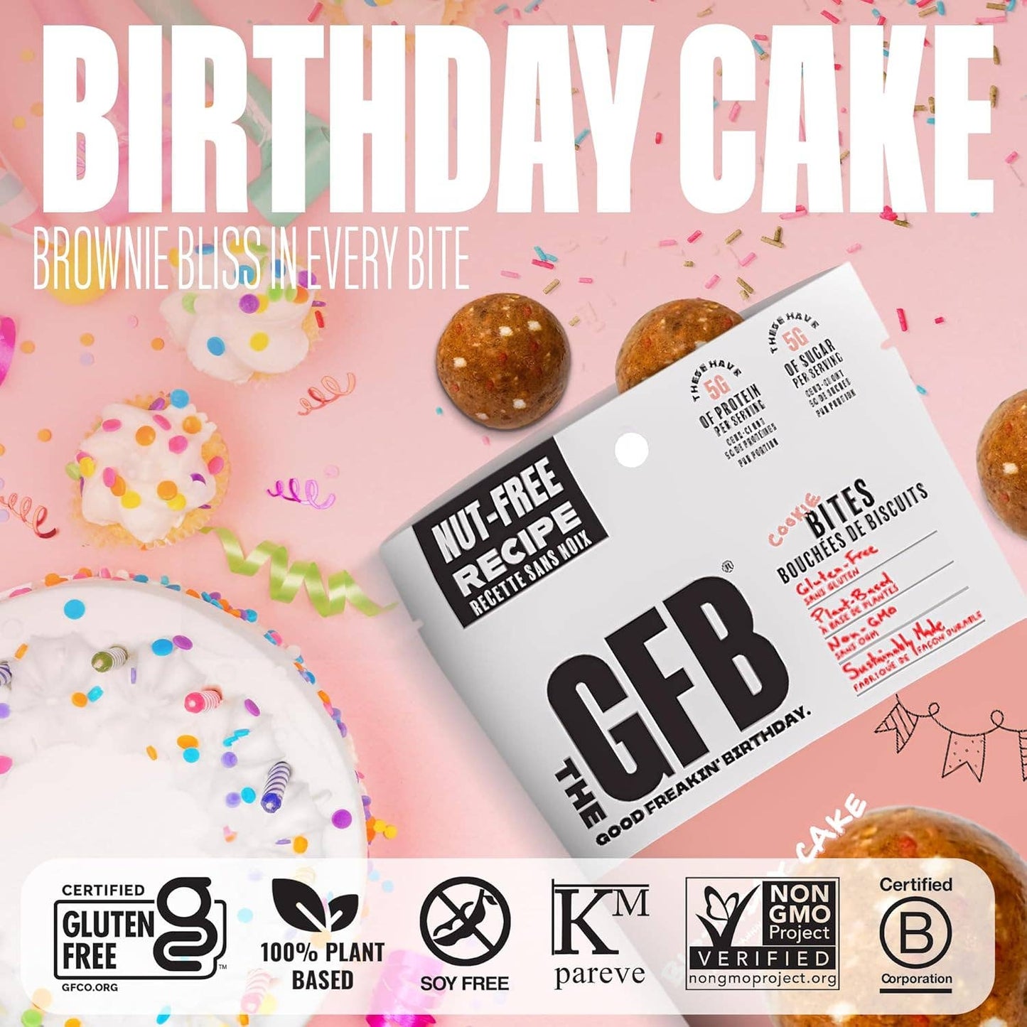 The GFB Birthday Cake Cookie Bites (Nut-Free)