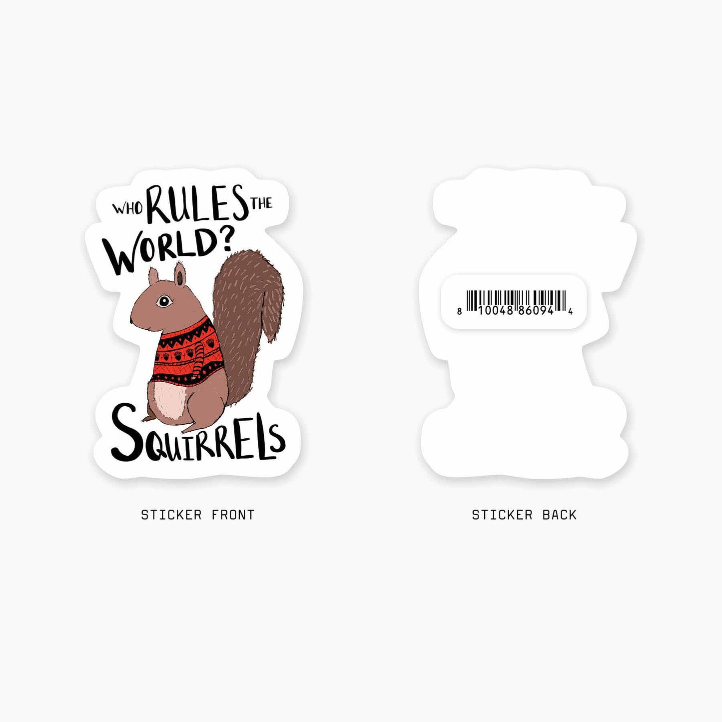 Squirrels - 3" Art Sticker