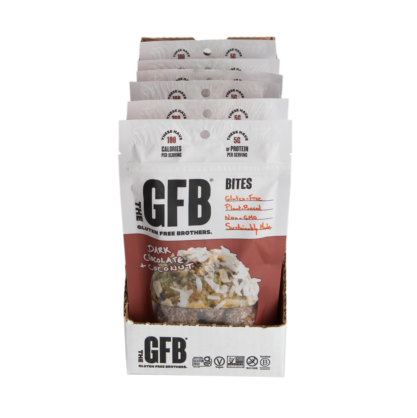 The GFB: Dark Chocolate Coconut Gluten Free Protein Bites