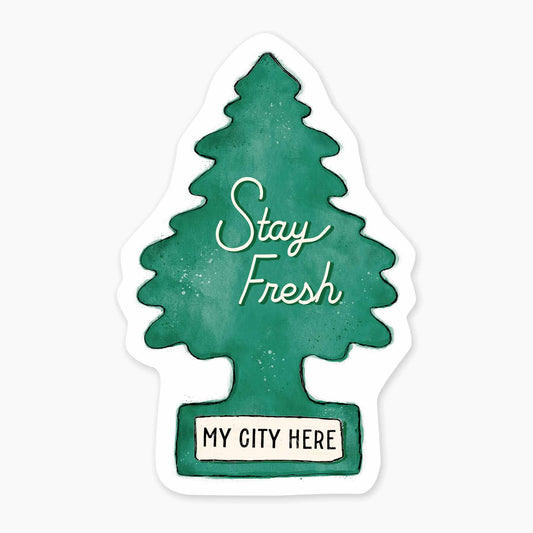 Fresh - 3" Name Drop Sticker