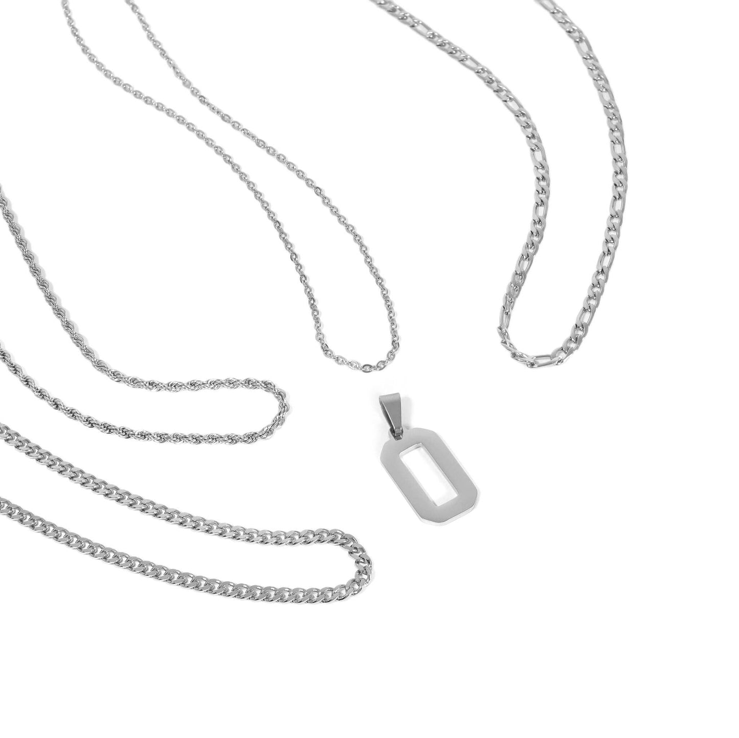 Stainless Steel Sport Number Pendants