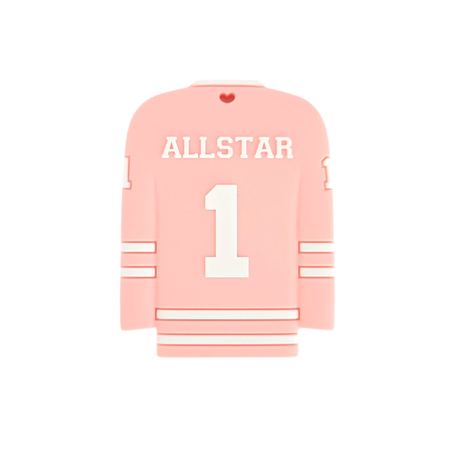 HOCKEY JERSEY Silicone Teether - Pink
