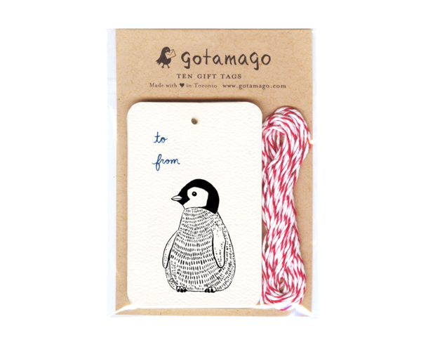 Penguin Gift Tags, Set of 10