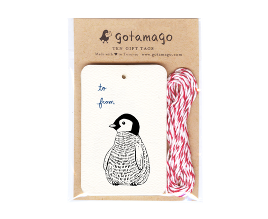 Penguin Gift Tags, Set of 10