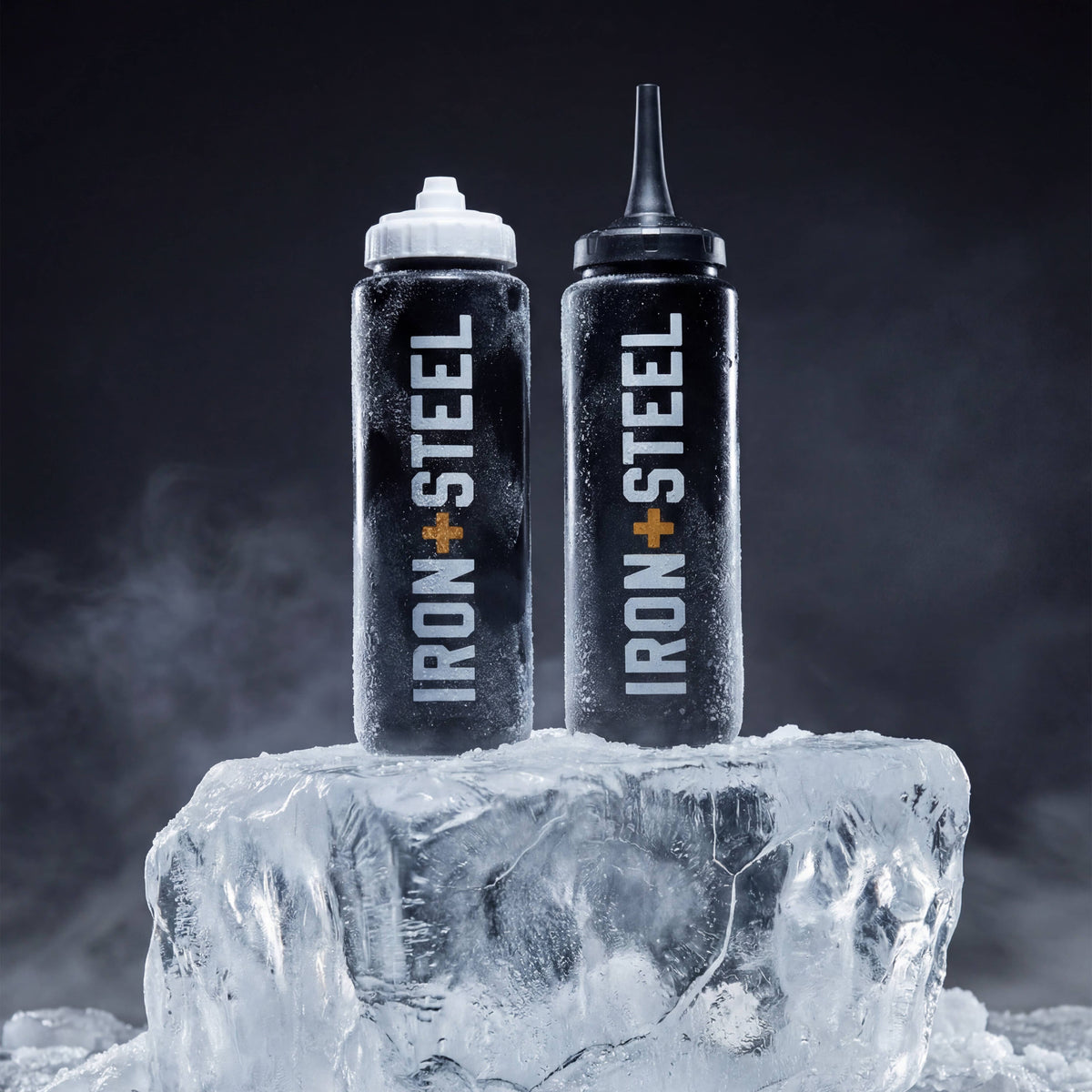 Iron+Steel Hockey Water Bottle