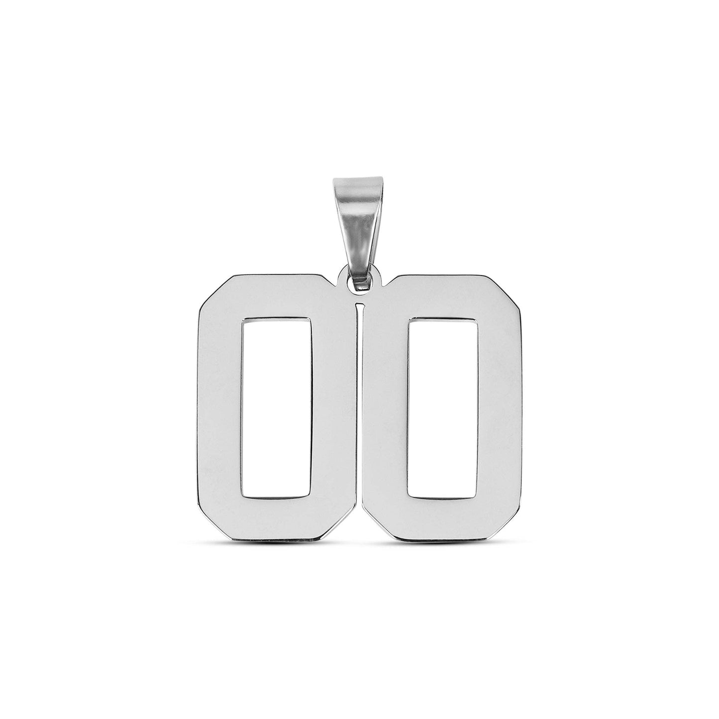 Stainless Steel Sport Number Pendants