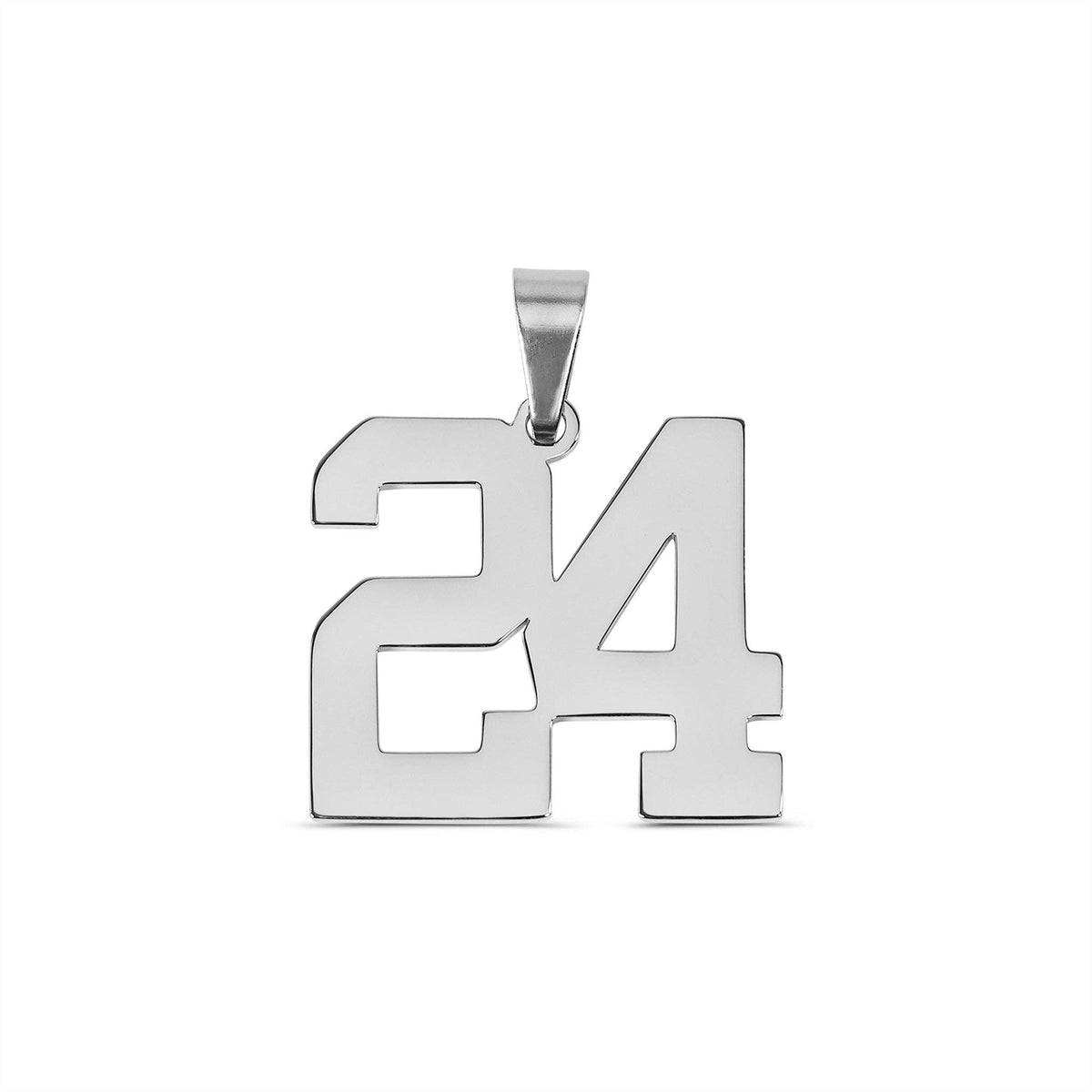 Stainless Steel Sport Number Pendants