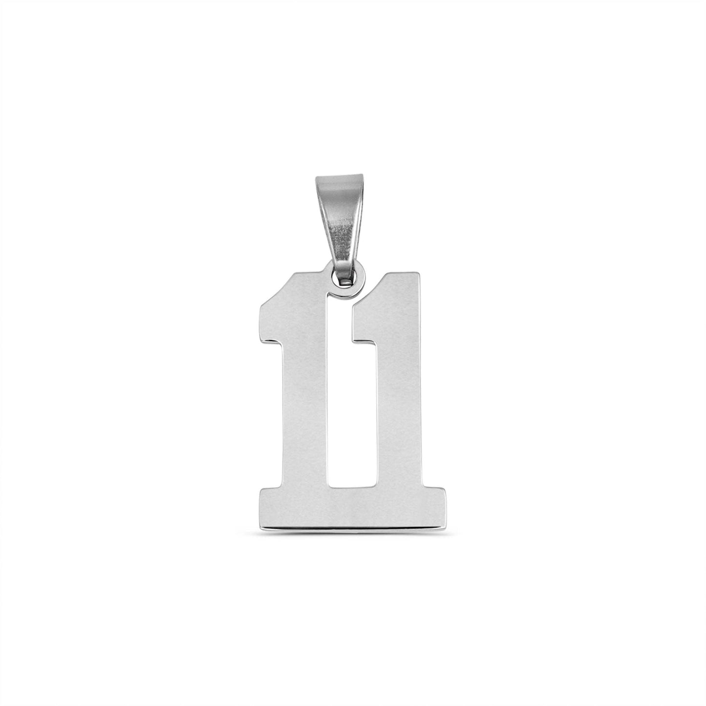 Stainless Steel Sport Number Pendants