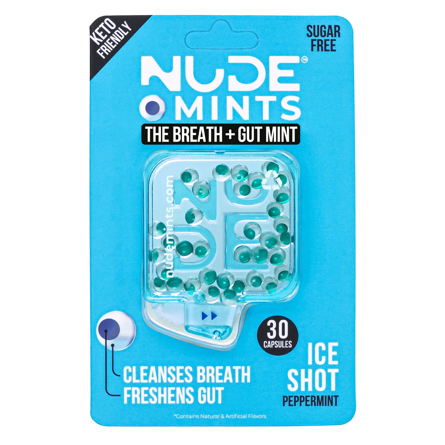 NUDE Mints - Concentrated Liquid Mint Capsules (Ice Shot)