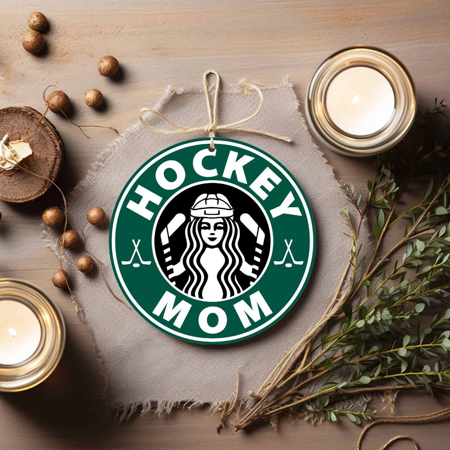 Hockey Mom | aluminum tree ornament