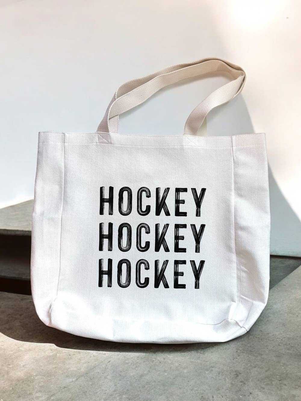 HOCKEY HOCKEY HOCKEY Canvas Tote Bag