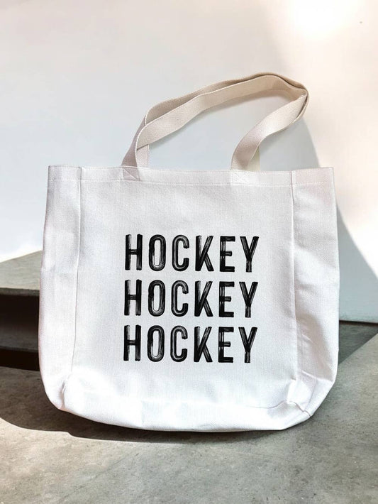 HOCKEY HOCKEY HOCKEY Canvas Tote Bag