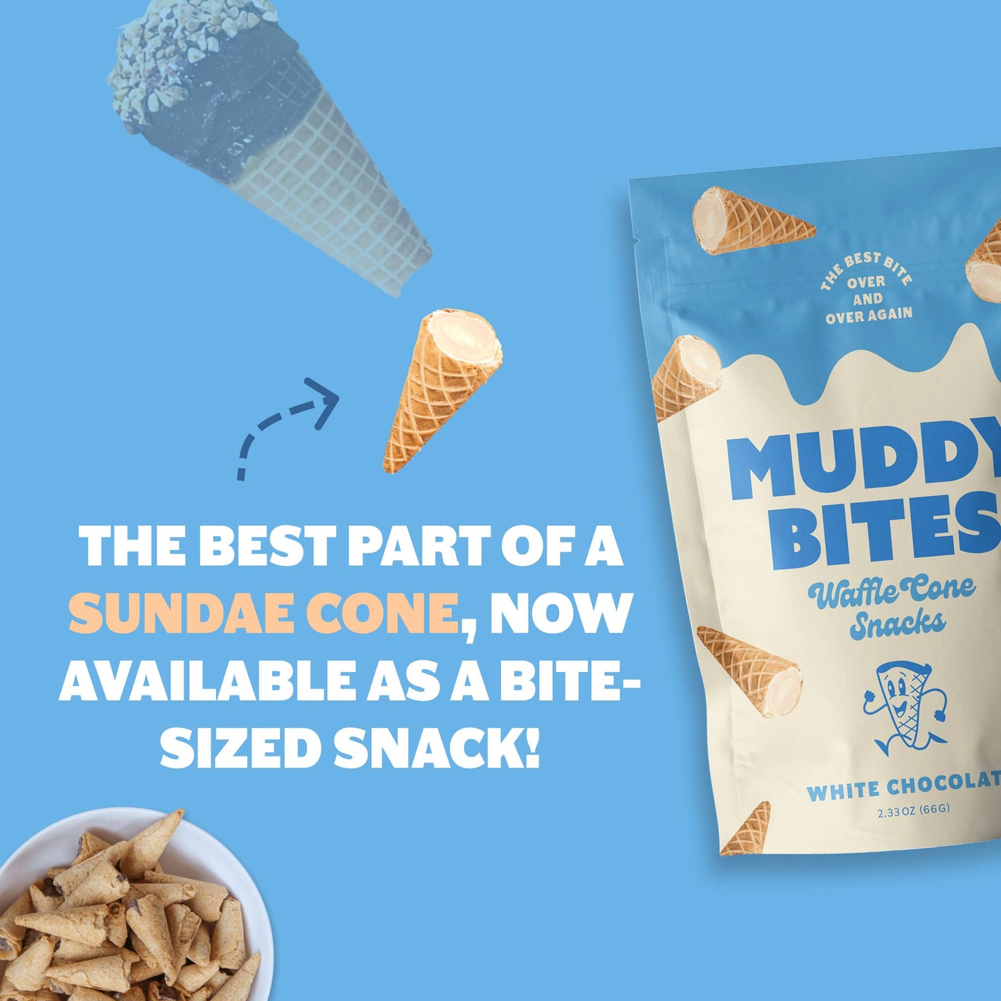 Muddy Bites- White Chocolate