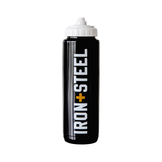 Iron+Steel Hockey Water Bottle