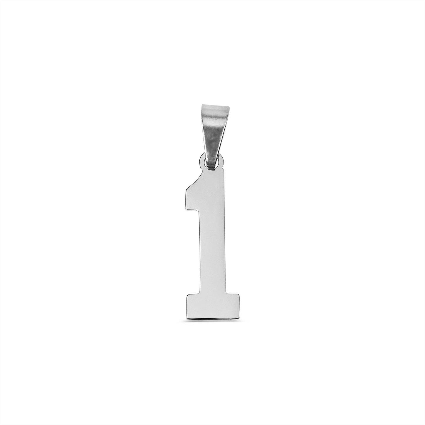 Stainless Steel Sport Number Pendants