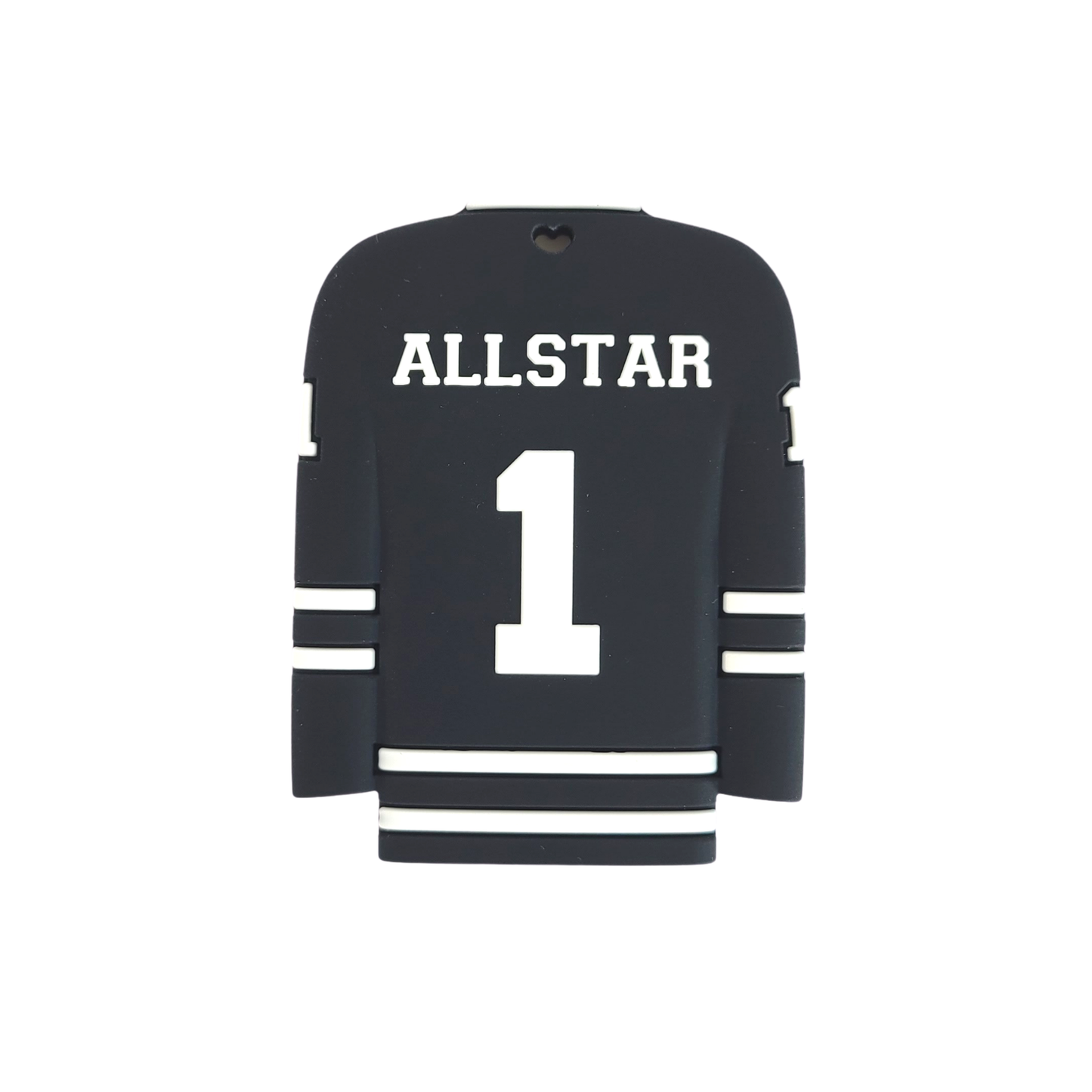 HOCKEY JERSEY Silicone Teether - Black
