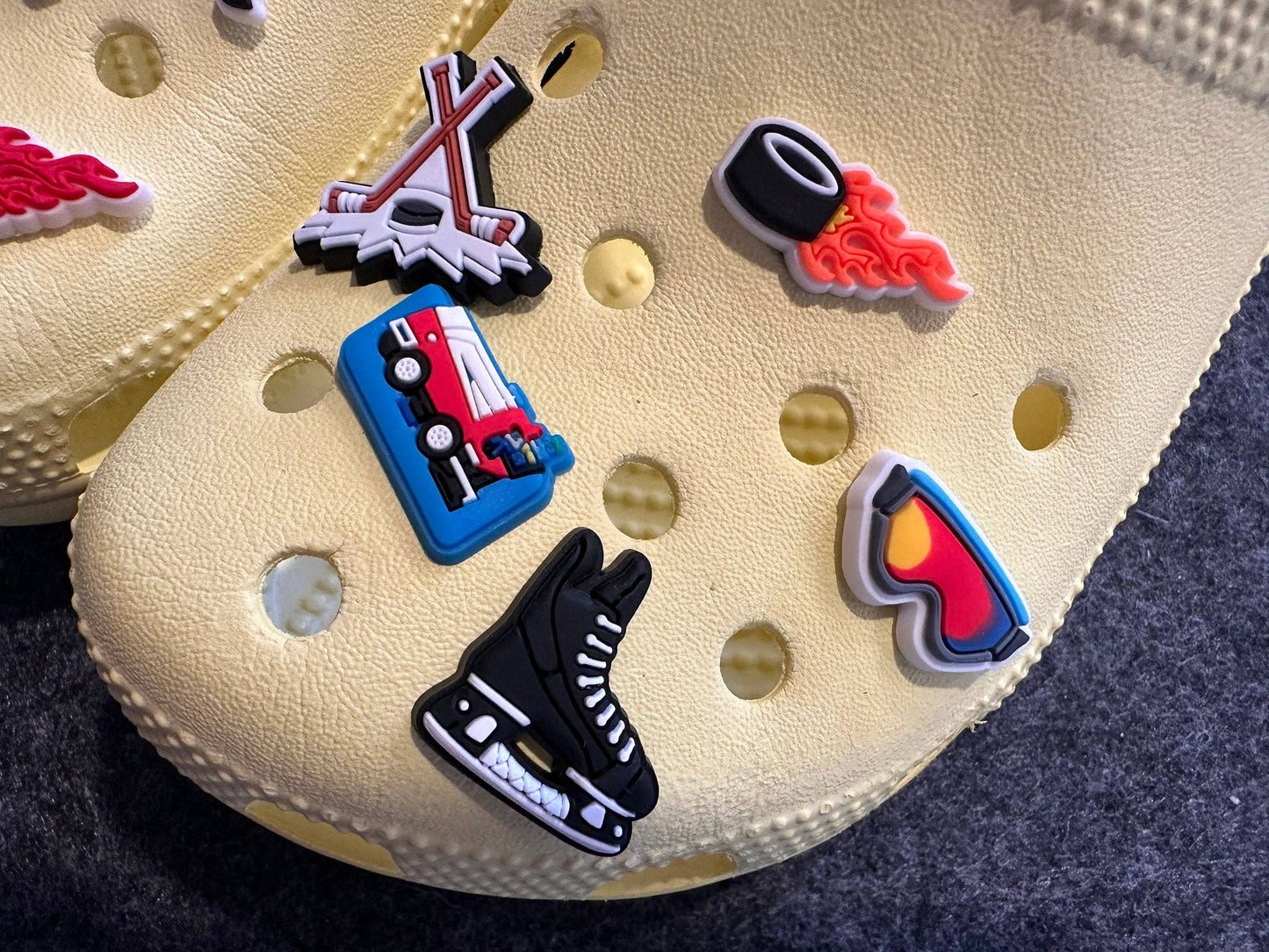 Pick your own Hockey theme shoe charms
