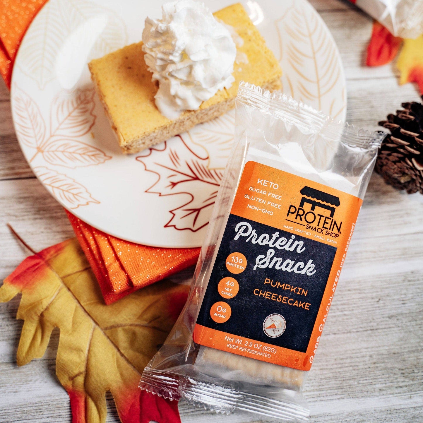 Keto Gourmet Pumpkin Pie Protein Cheesecake - SEASONAL ITEM