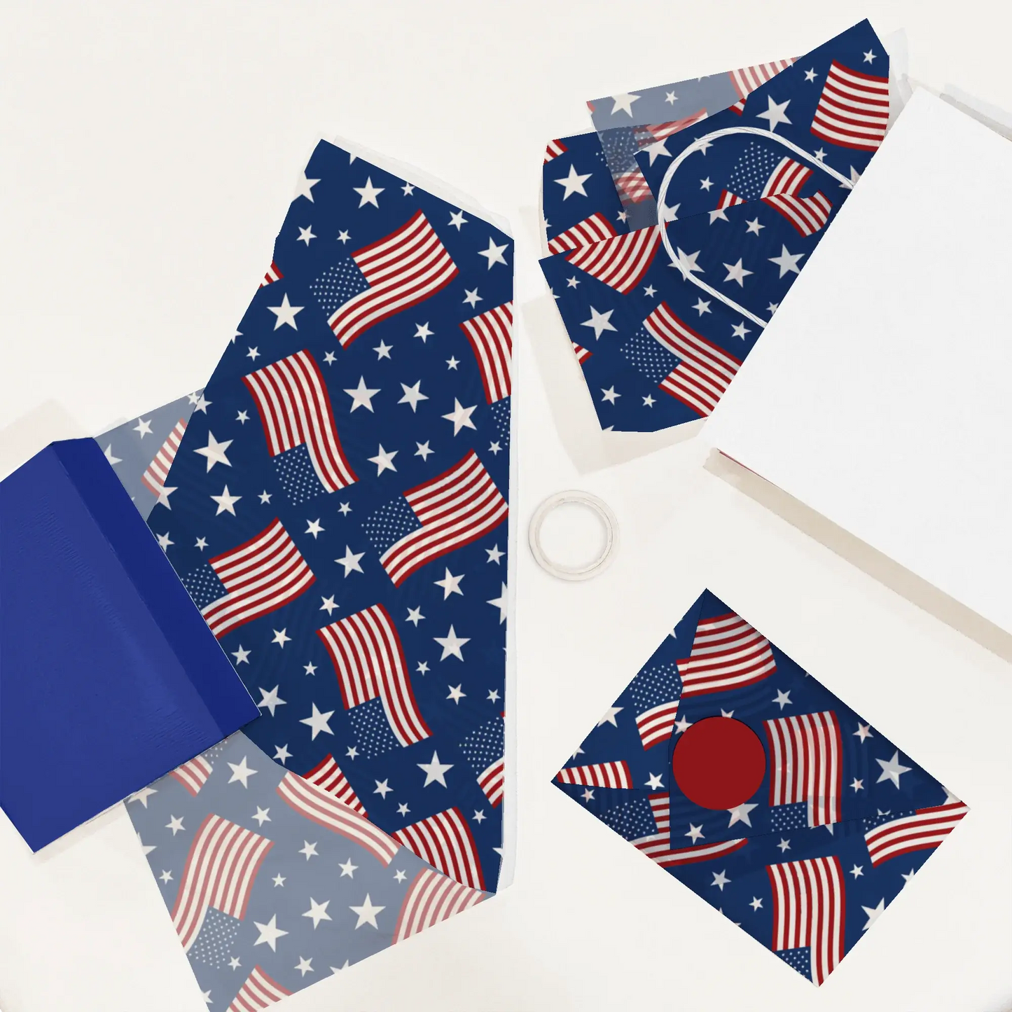 American Flag Designer Printed Tissue Paper for Gift Bags