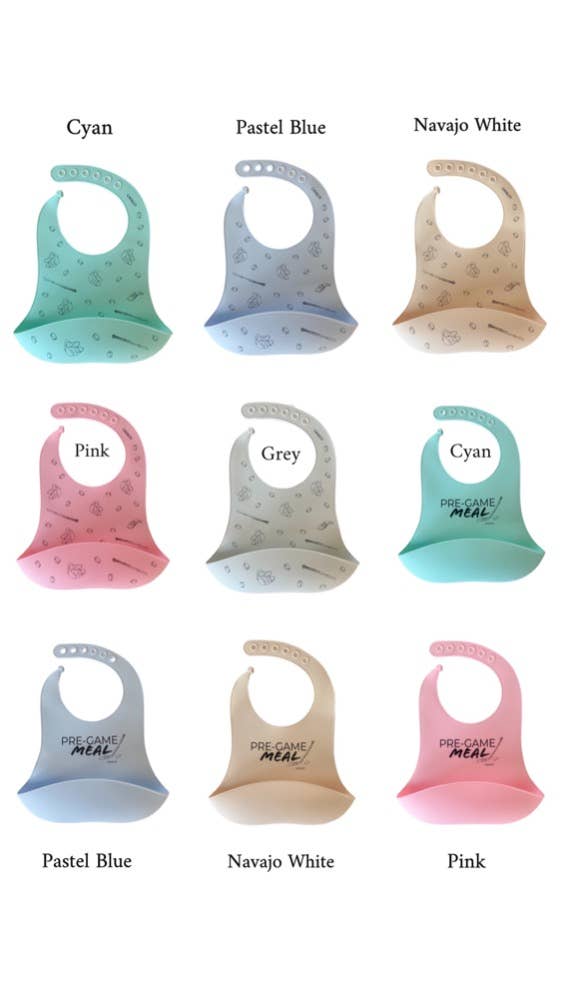 Hockey Time Silicone Bib
