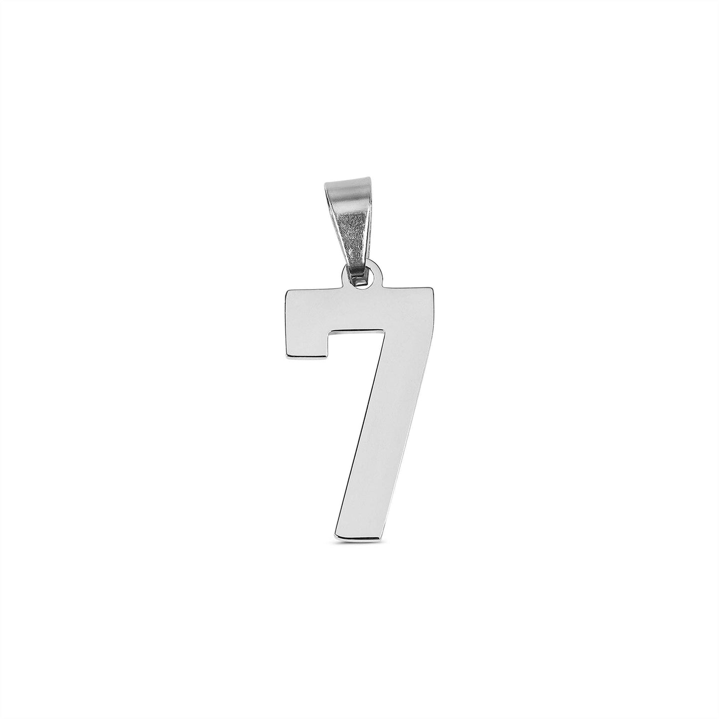 Stainless Steel Sport Number Pendants