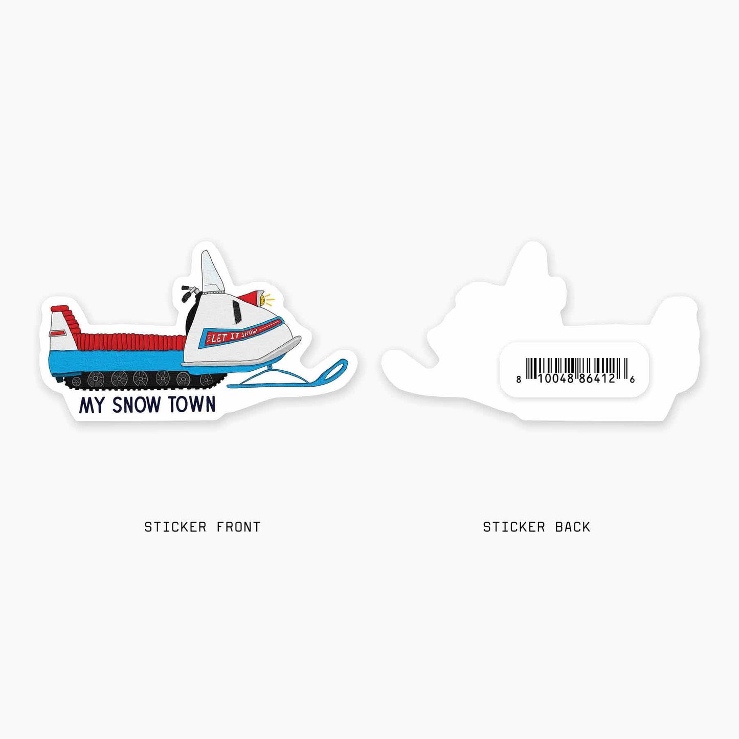 Snowmobile sticker