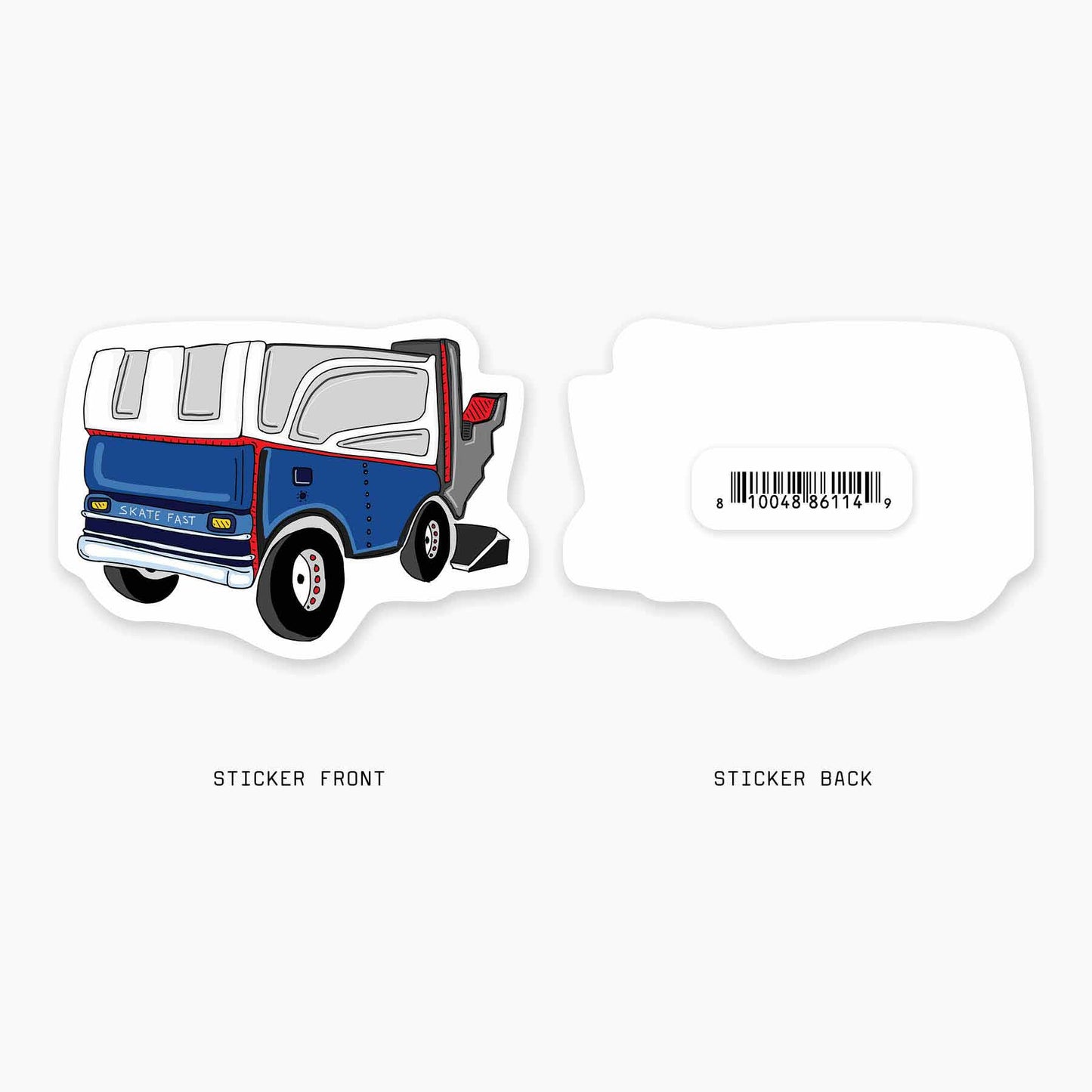 Zamboni - 3" Art Sticker