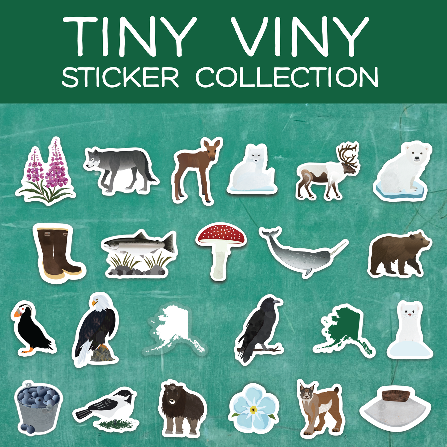 "Tiny Viny"  - Tiny Vinyl Sticker Collection