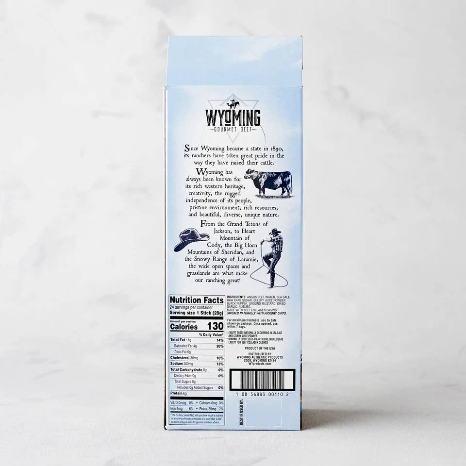 1 oz. Cowboy Hickory Smoked Beef Sticks